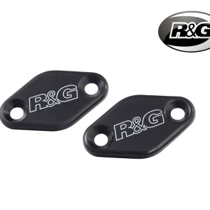 COPPIA TAPPI SPECCHI NERO R&G MV AGUSTA F3 800 2013-2018- Reso Gratuito