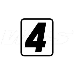 Direttamente Dal Produttore ADESIVO SINGOLO NUMERO "4" BARRACUDA HONDA X-ADV-