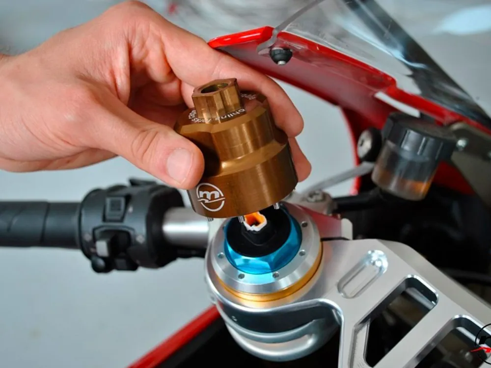 CHIAVE PER TAPPI FORCELLE OHLINS ELETTRONICHE BRONZO MELOTTI RACING- Offerta