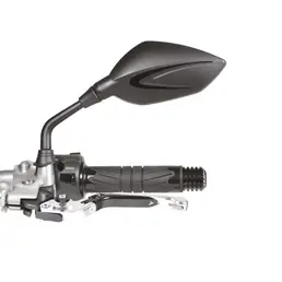 Economico Coppia di specchietti moto Extra Nero