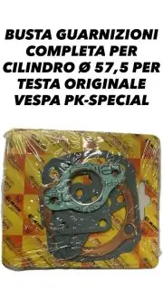 BUSTA GUARNIZIONI completa per cilindro Ø 57,5 per TESTA ORIGINALE VESPA PK-SPECIAL - MALOSSI 113562 Solo Oggi