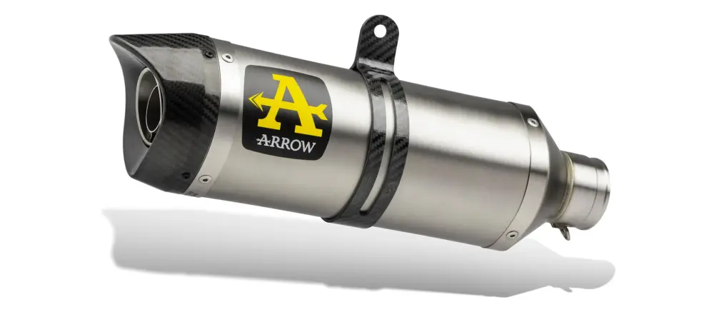ARROW Terminali Thunder Approved Aluminium Dark" (Dx+Sx)" per Suzuki GSX-R 1000 i.e. 2007-2008 Offerta Del Giorno