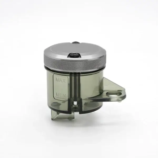 BARRACUDA Vaschetta Liquido freni fumè diametro 50 con Tappo Alluminio Argento Ultime Pezzi