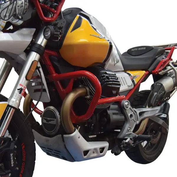 ISOTTA Crash Bar Paramotore Rossi per Moto Guzzi V85TT – Protezione e Stile Spedito Oggi