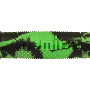 DOMINO Manopole OFF ROAD A260 120mm Snake Nero-Verde, terminale chiuso Promozione