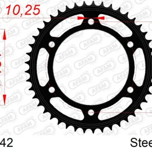 Prezzo Di Fabbrica Corona AFAM 10617-42 in acciaio passo 525 HONDA CBR 1000 RR FIREBLADE 2006 -2016