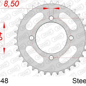 Occasione Corona AFAM 12101-48 in acciaio passo 420 YAMAHA RD 50 M 1979 -1980