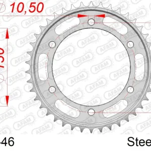 Compra Adesso Corona AFAM 12606-46 in acciaio passo 525 YAMAHA FZ 8 N 2010 -2016