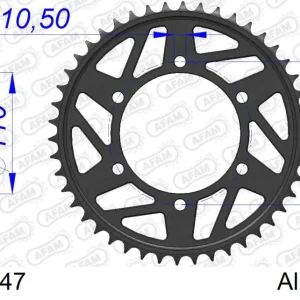 Affare Corona AFAM 13814-47 in all. passo 520 YAMAHA YZF 1000 R1 2009  -2014