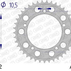 Ultimissimo Modello Corona AFAM 87603-42 in all. passo 530 SUZUKI GSX-R 1000 2001 -2006