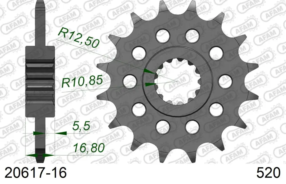 Occasione Imperdibile Pignone AFAM 20617-16 passo 520 HONDA CTX 700 2014