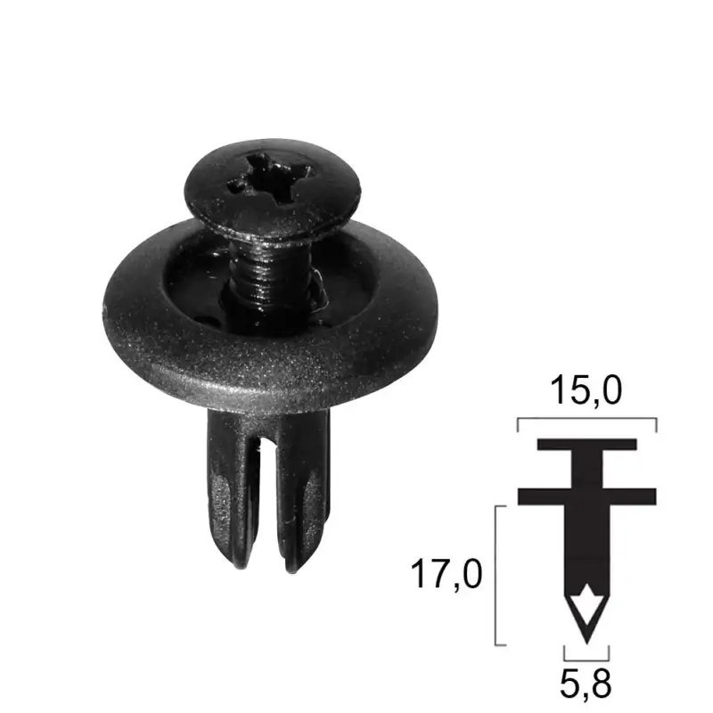 Novità Rivetto in plastica SUZUKI - Protezione radiatore