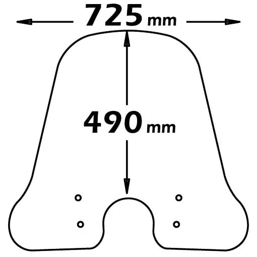 A Buon Prezzo ISOTTA PARABREZZA CLASSIC PER PIAGGIO VESPA LX 50/125/150 2005 - 2014 FUMÈ
