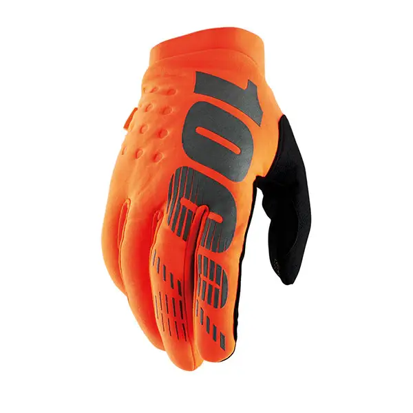Nuovo Arrivo GUANTI 100% BRISKER FLUO ORANGE/BLACK (S)