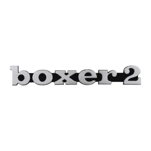 Promozione TARGHETTA BOXER 2 ALLUMINIO PIAGGIO BOXER 50 1970 /1972